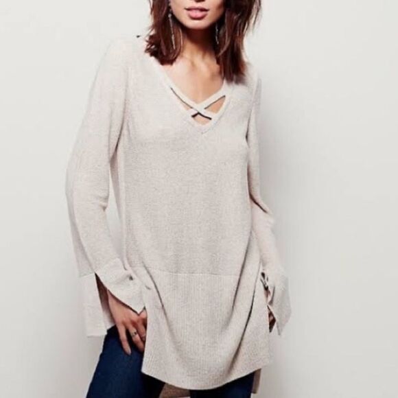 EUC Free People Tunic mauve Sweater(size XS) - Picture 1 of 8